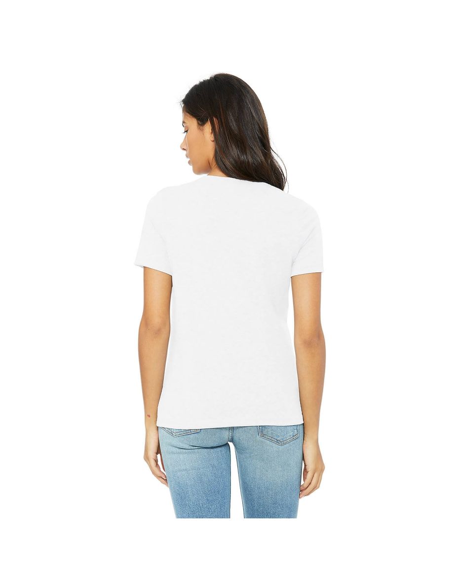 Bella + Canvas Womens/Ladies Jersey Short-Sleeved T-Shirt - White - 2