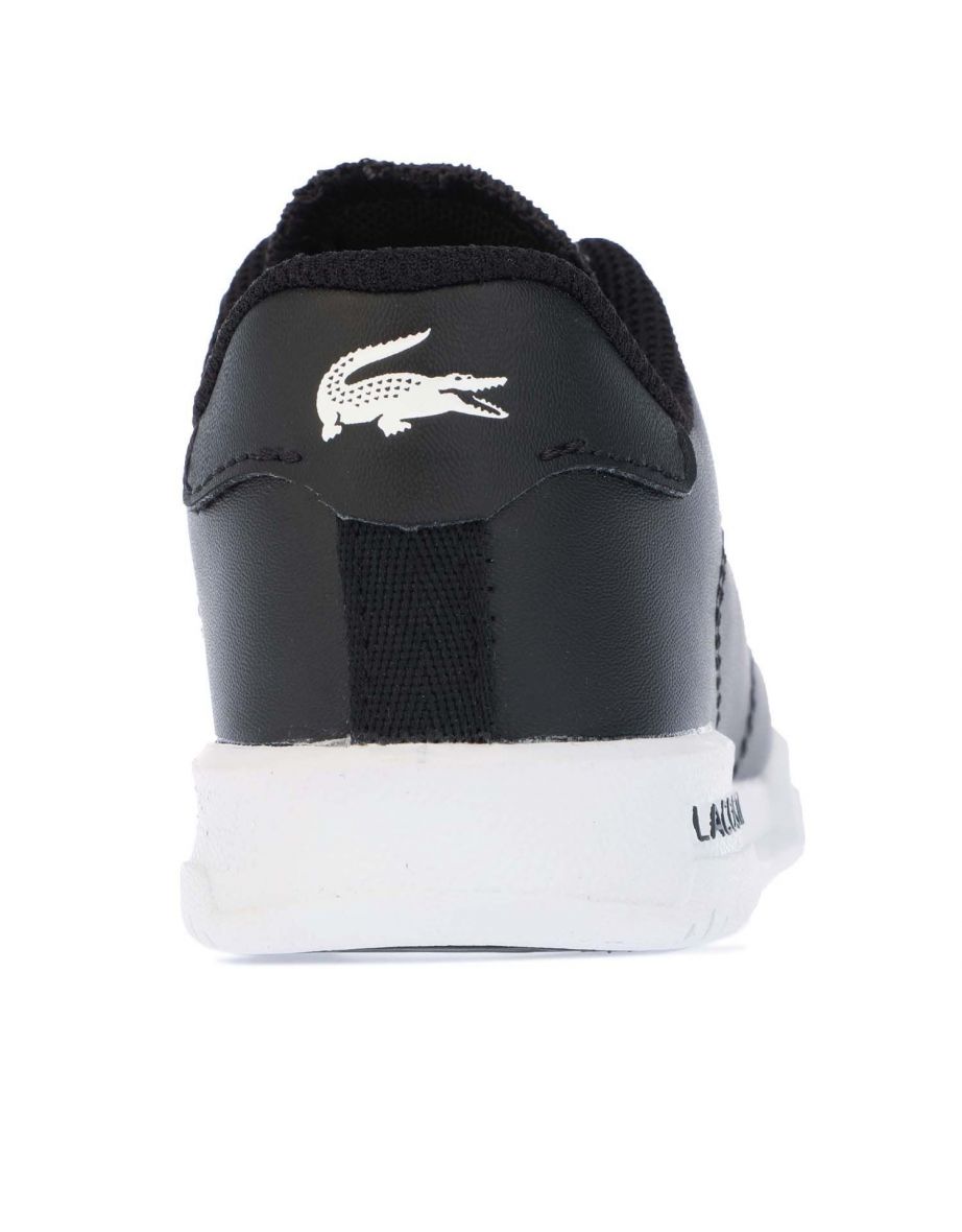 Boy's Lacoste Infant Twin Serve Trainers in Black - 5