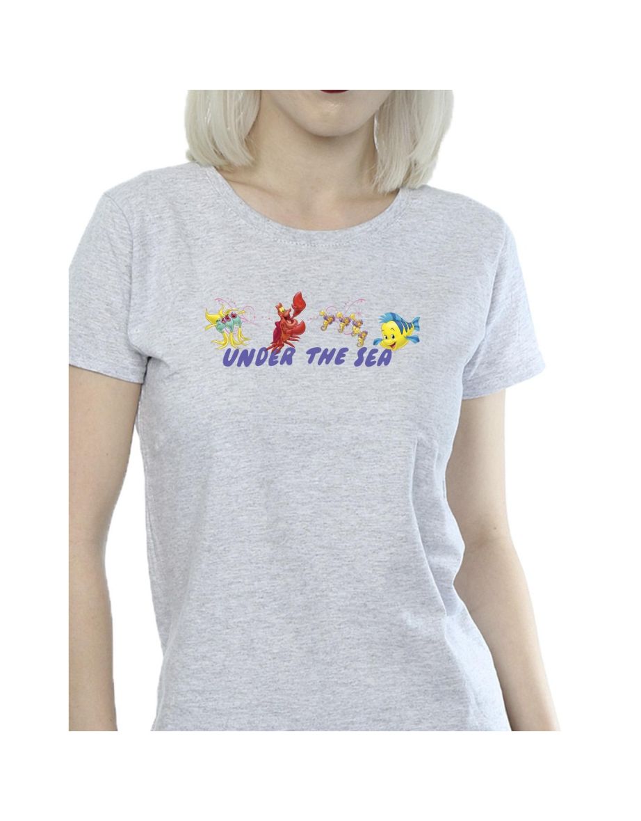 Disney Womens/Ladies The Little Mermaid Under The Sea Cotton T-Shirt - 2