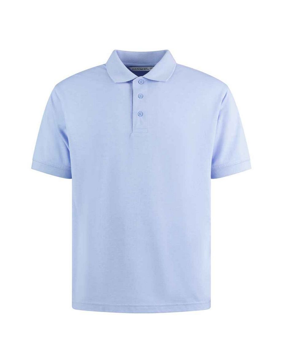 Kustom Kit Mens Klassic Piqué Polo Shirt - Light Heather Blue