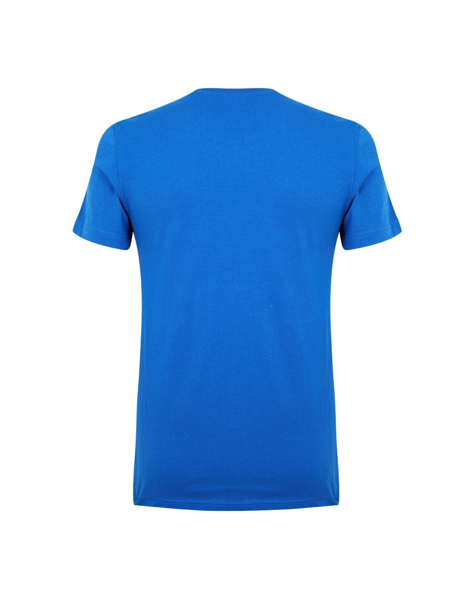 Men's Lacoste Crewneck Pima Cotton Jersey T-Shirt in Blue - 4