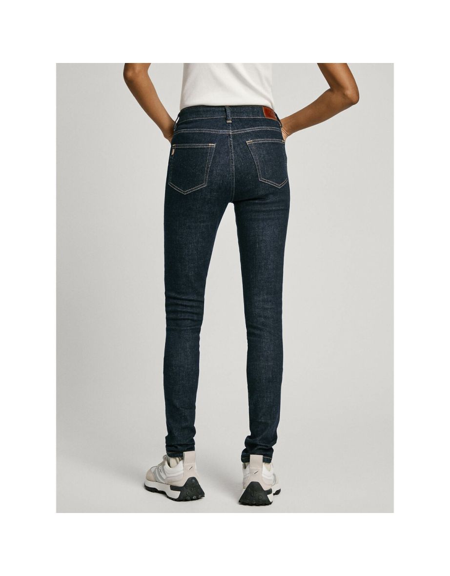 Mid Rise Skinny Jeans in Recycled Cotton Mix - 4