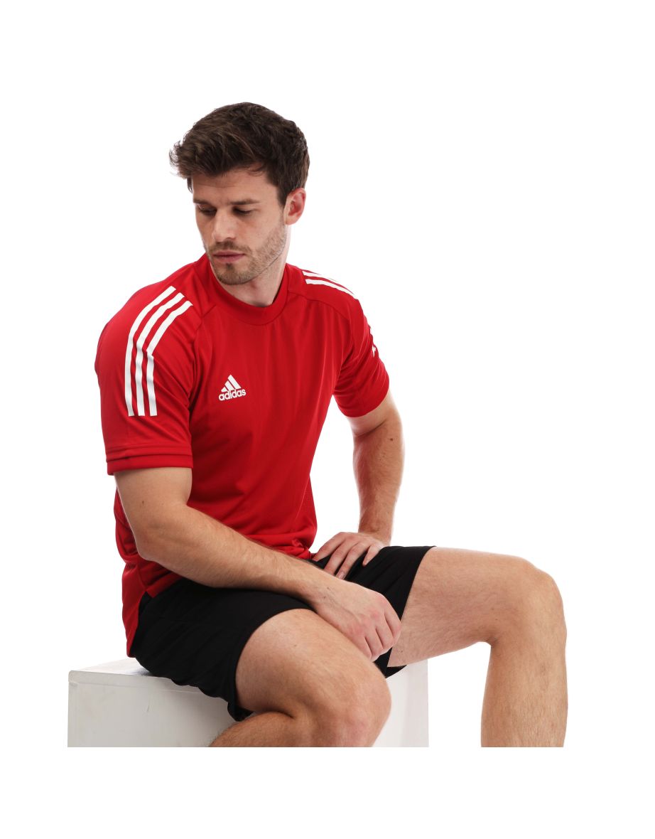 Men's adidas Condivo 20 Training Jersey in Red - 3