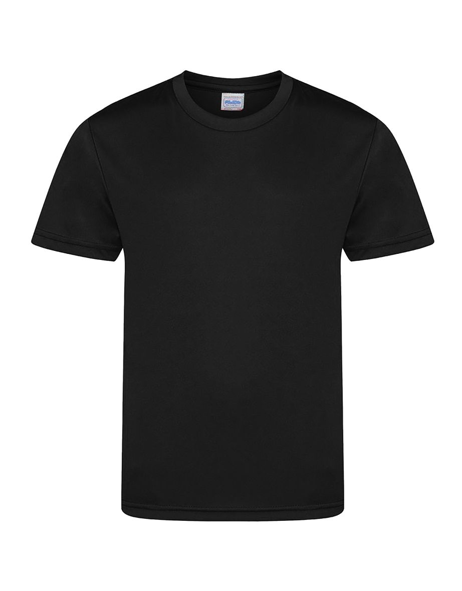 AWDis Childrens/Kids Cool Smooth T-Shirt - Jet Black