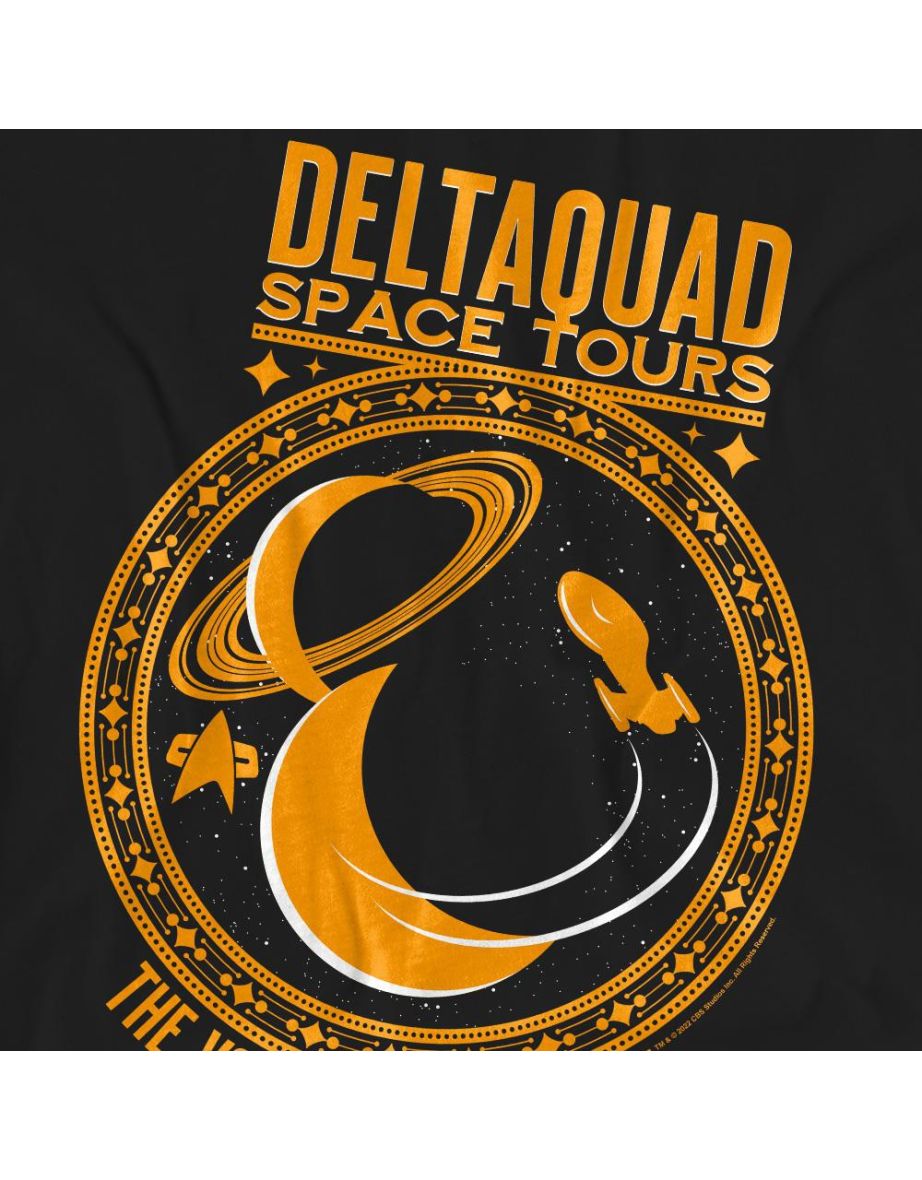 Star Trek Voyager Unisex Adult Space Tours T-Shirt - Black - 3