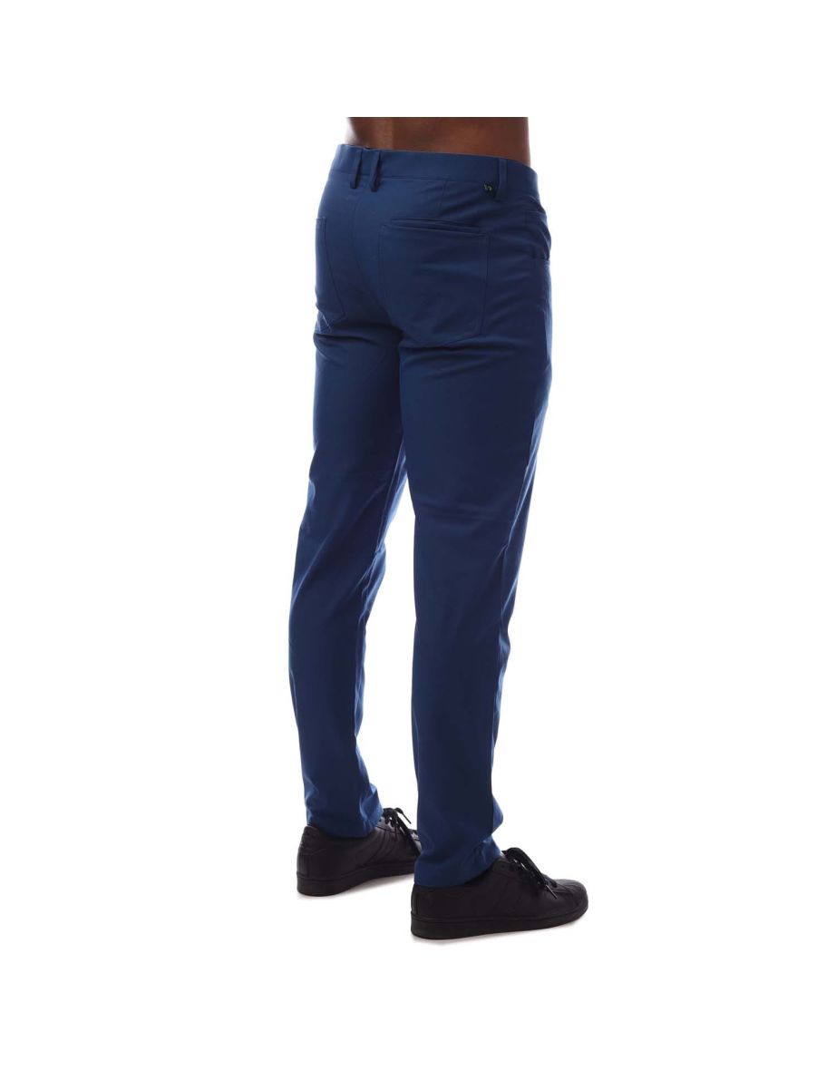 Men's Farah Judson Golf Trousers in Blue - 1