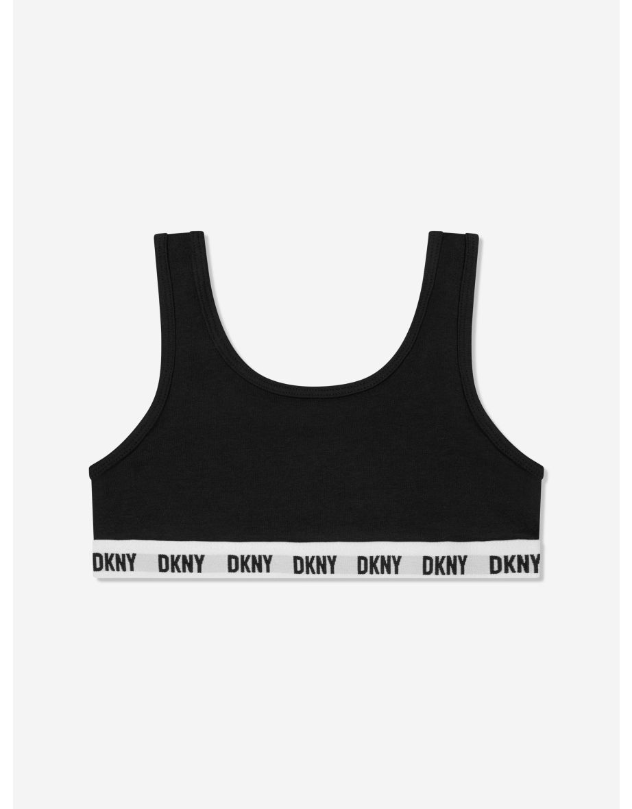 Girls 3 Pack Sports Bra Set in Black - 3