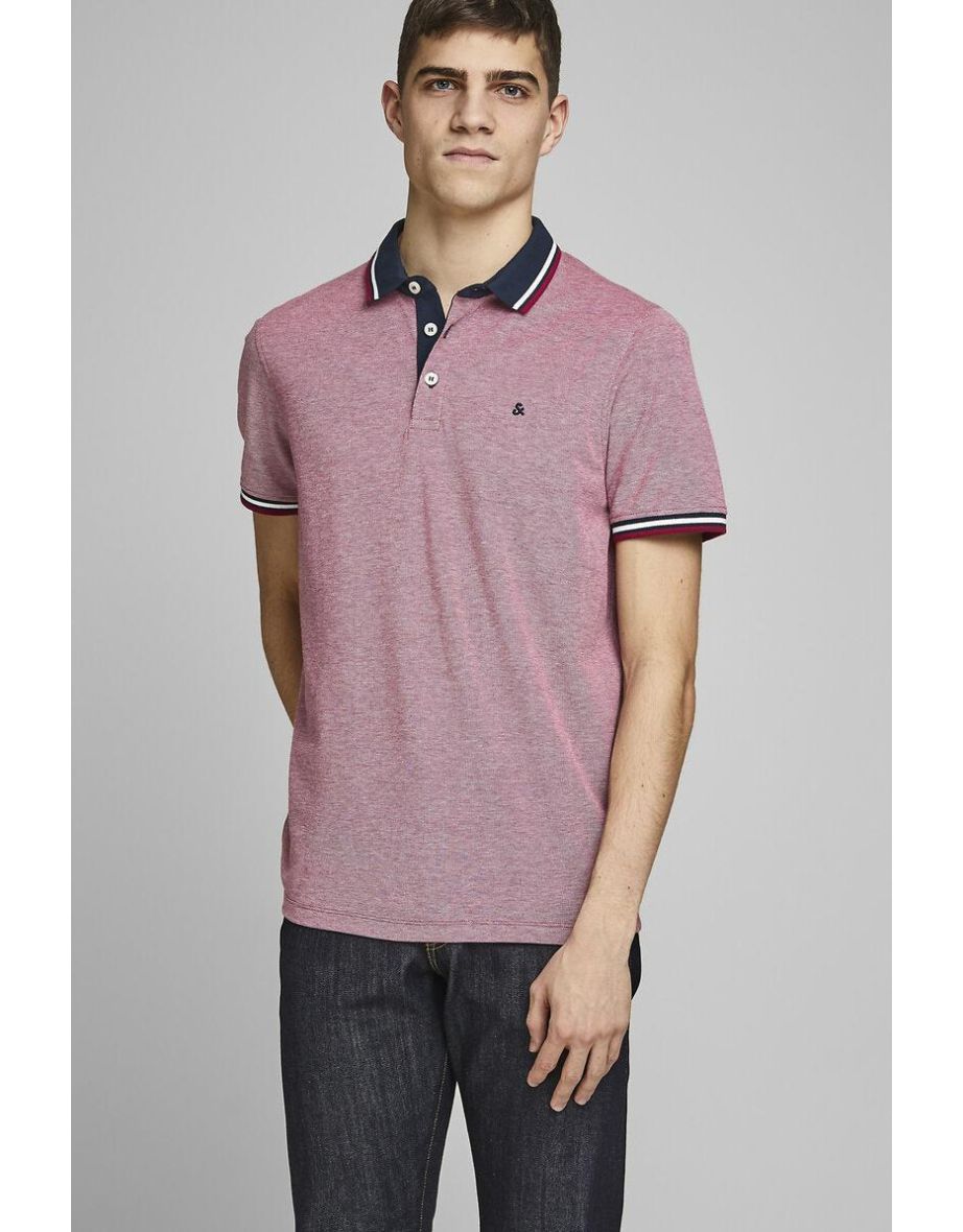 Cotton Pique Polo Shirt with Short Sleeves