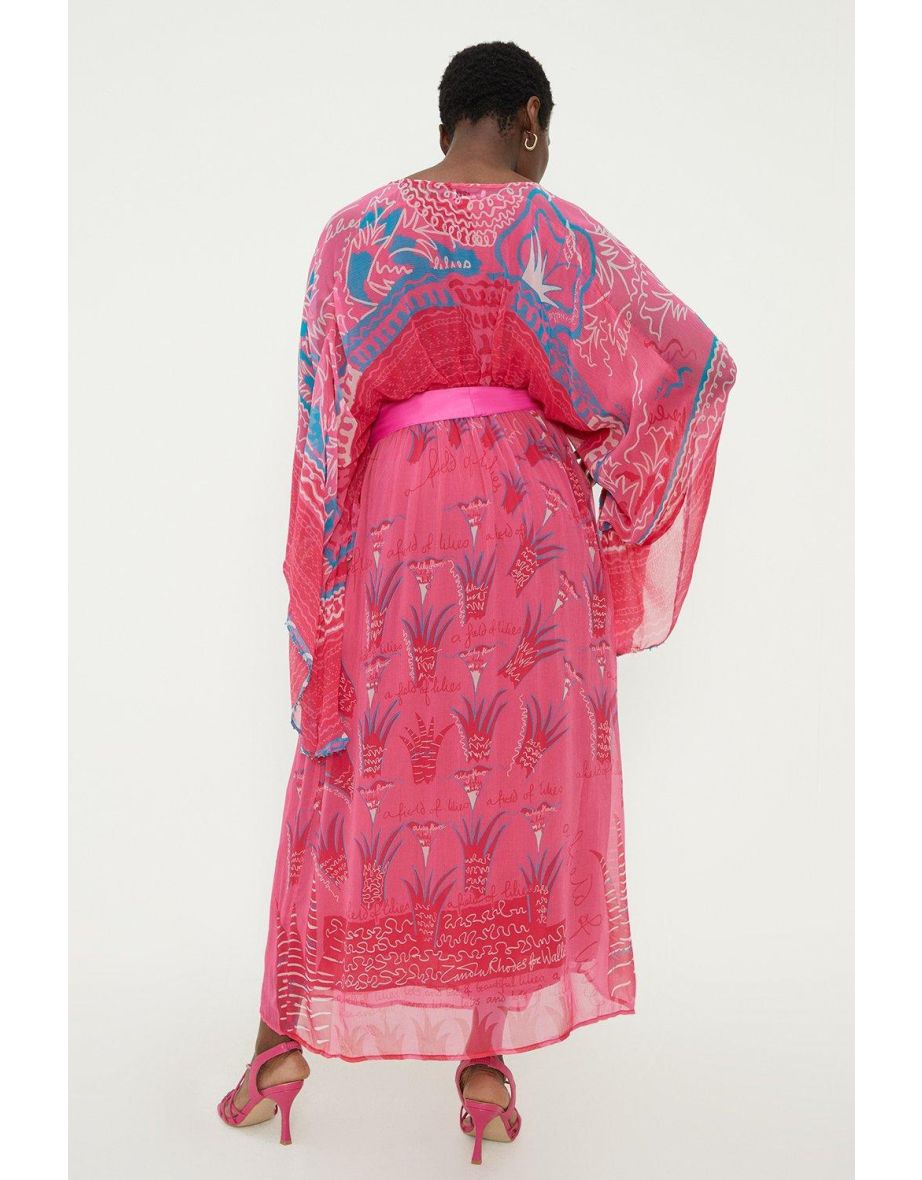 Zandra Rhodes Field Of Lilies Midaxi Dress - 2
