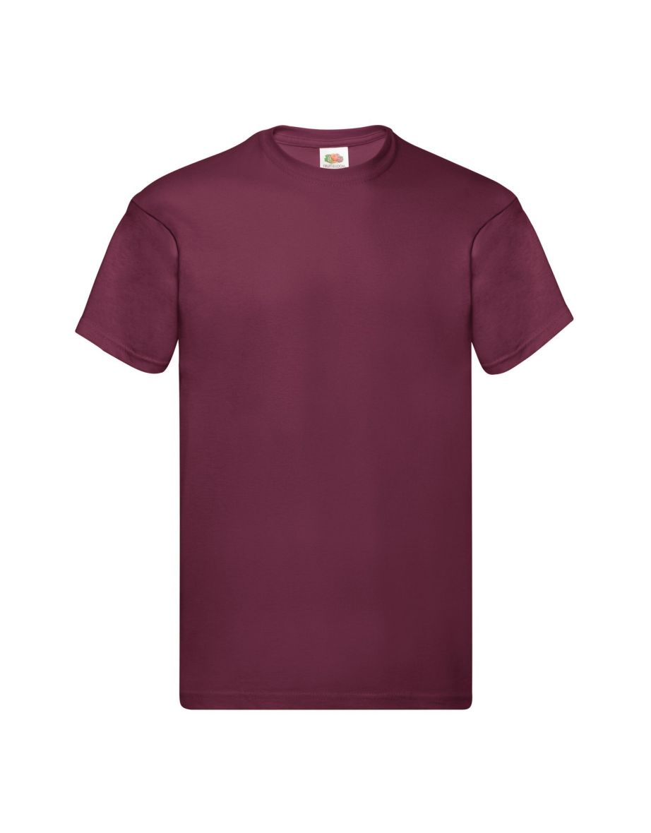 Fruit of the Loom Mens Original T-Shirt - Burgundy
