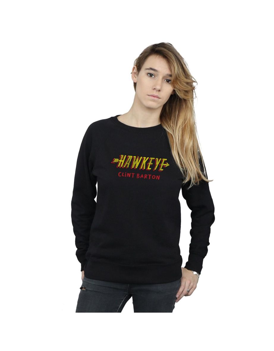 Marvel Womens/Ladies Hawkeye AKA Clint Barton Sweatshirt - Black