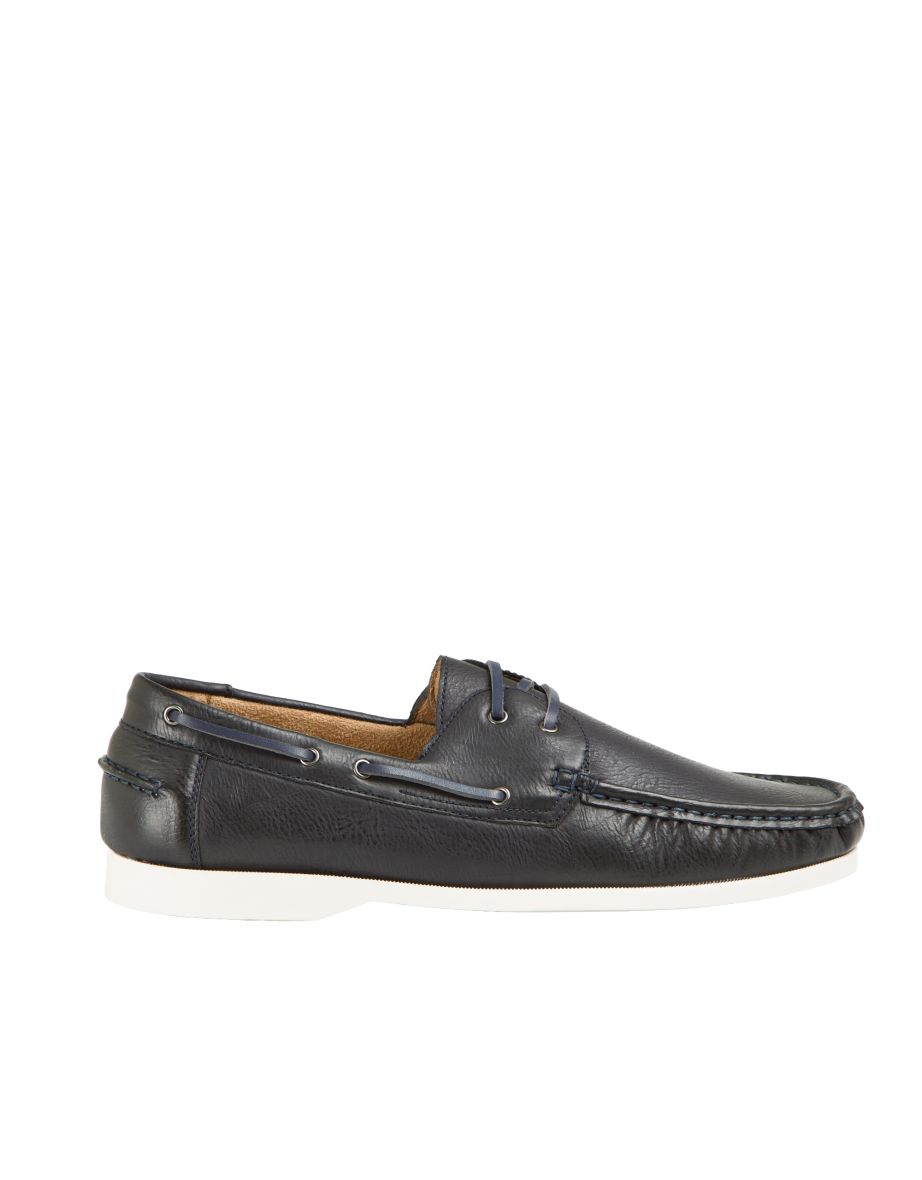 Mens White Sole Classic Boat Shoes