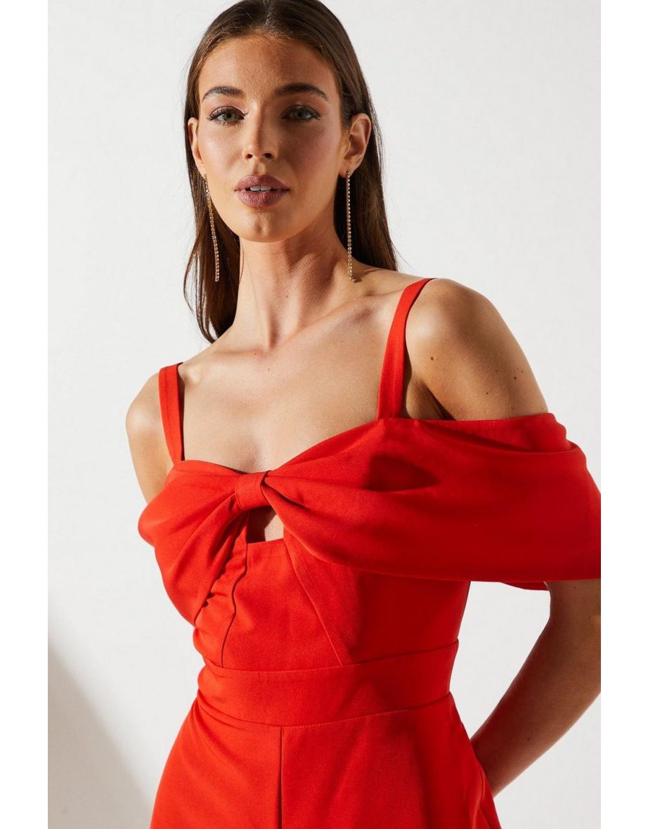 Bow Off The Shoulder Jumpsuit - 3