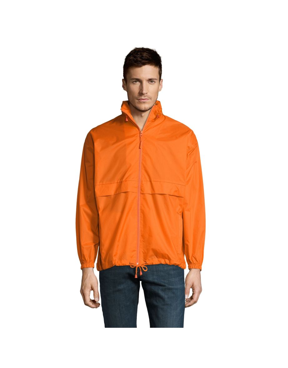 SOLS Surf Windbreaker Lightweight Jacket - Orange