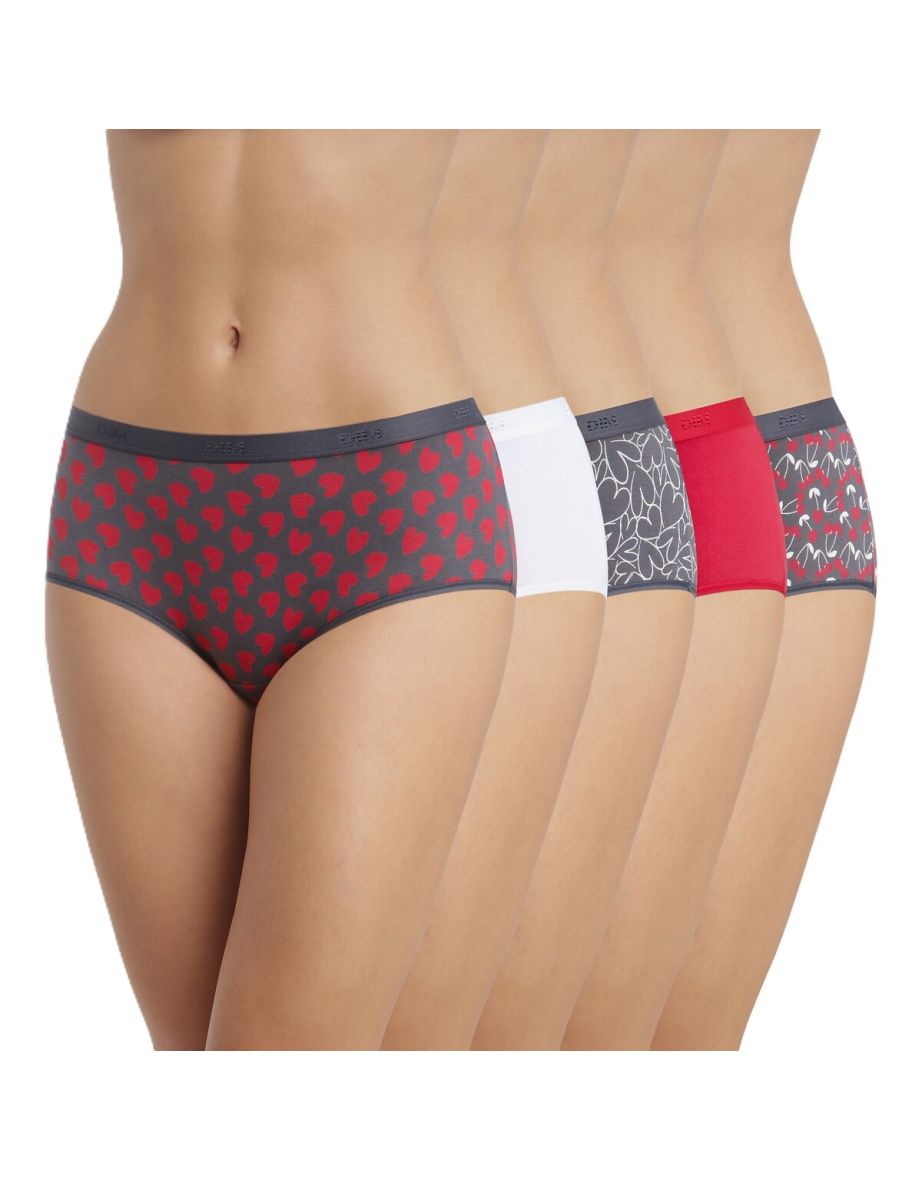 Pack of 5 Pockets Hipsters in Cotton