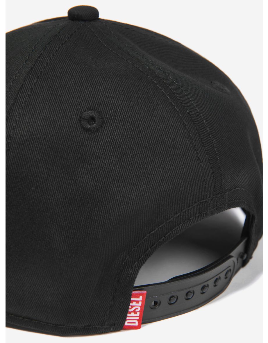 Diesel Kids Logo Cap in Black - 3