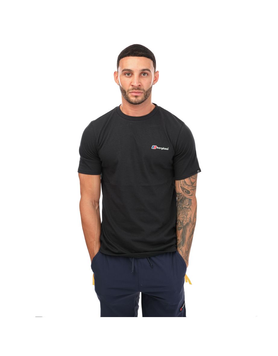 Men's Berghaus Framed Mountain T-Shirt in Black