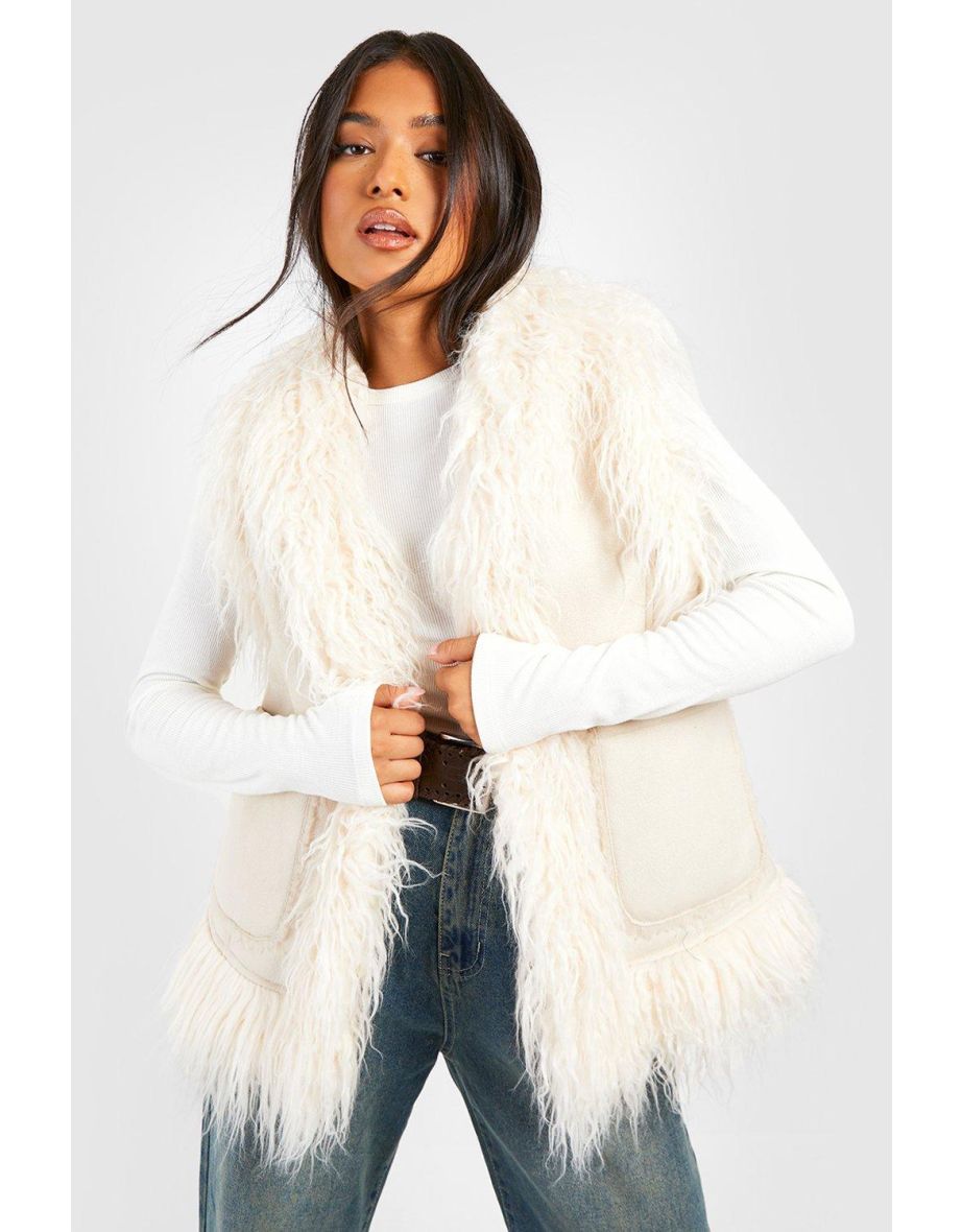 Faux fur gilet petite hotsell