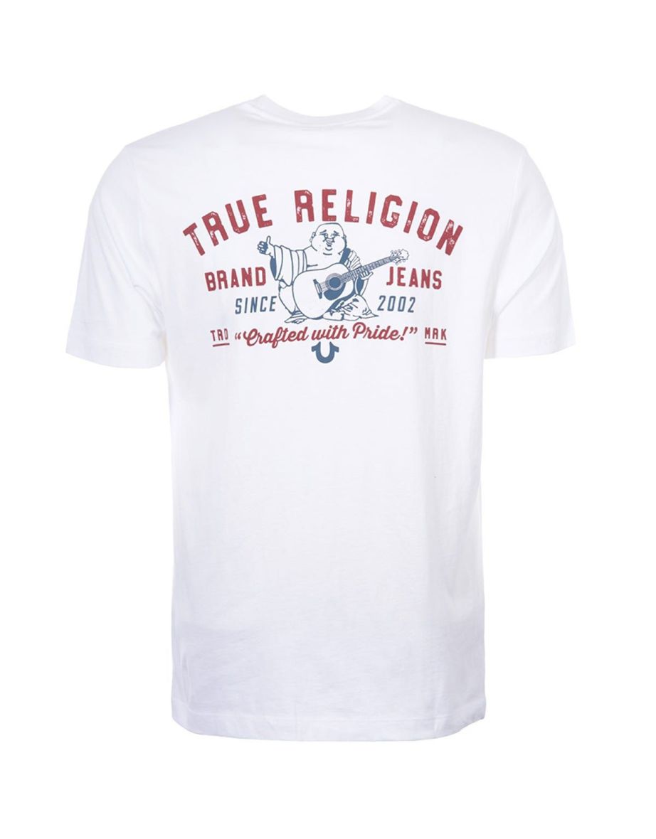 Men's True Religion TRD Crew Neck T-Shirt in White - 1