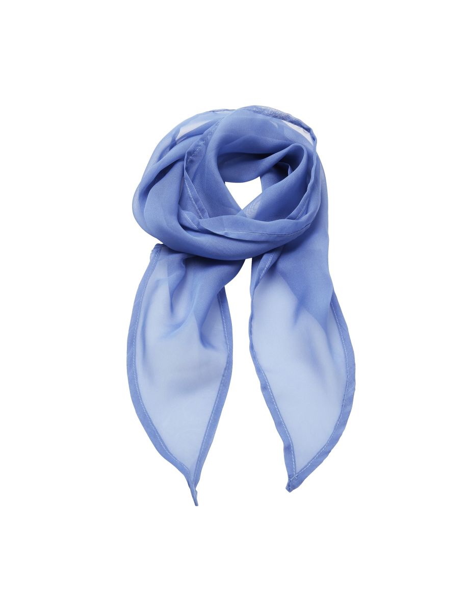 Premier Ladies/Womens Work Chiffon Formal Scarf - Mid Blue