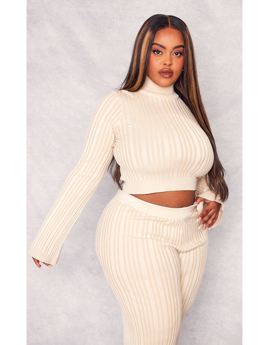 Oatmeal roll neck jumper hotsell