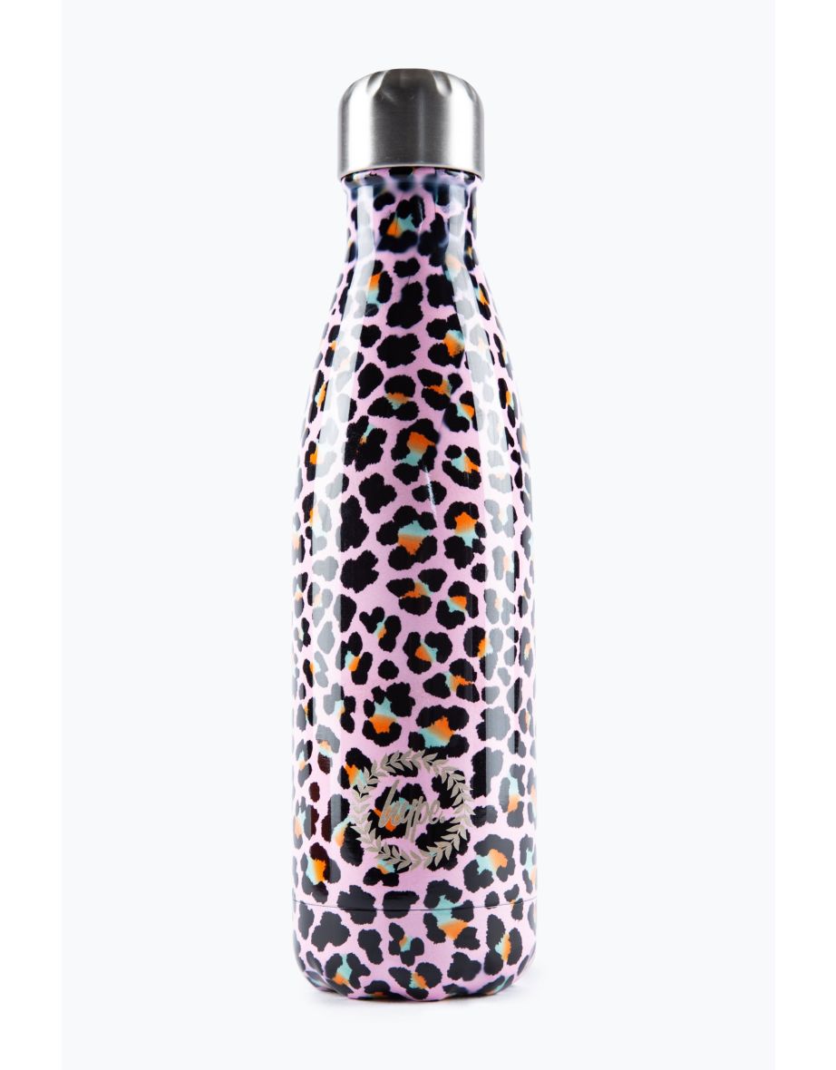 HYPE METAL DISCO LEOPARD WATER BOTTLE - 500ML