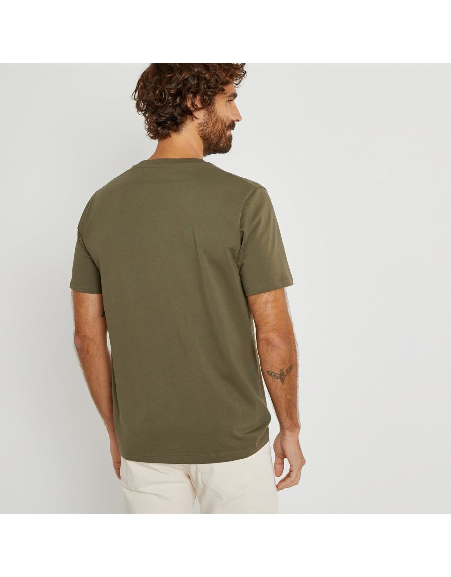 Organic Cotton T-Shirt with V-Neck and Short Sleeves - 3