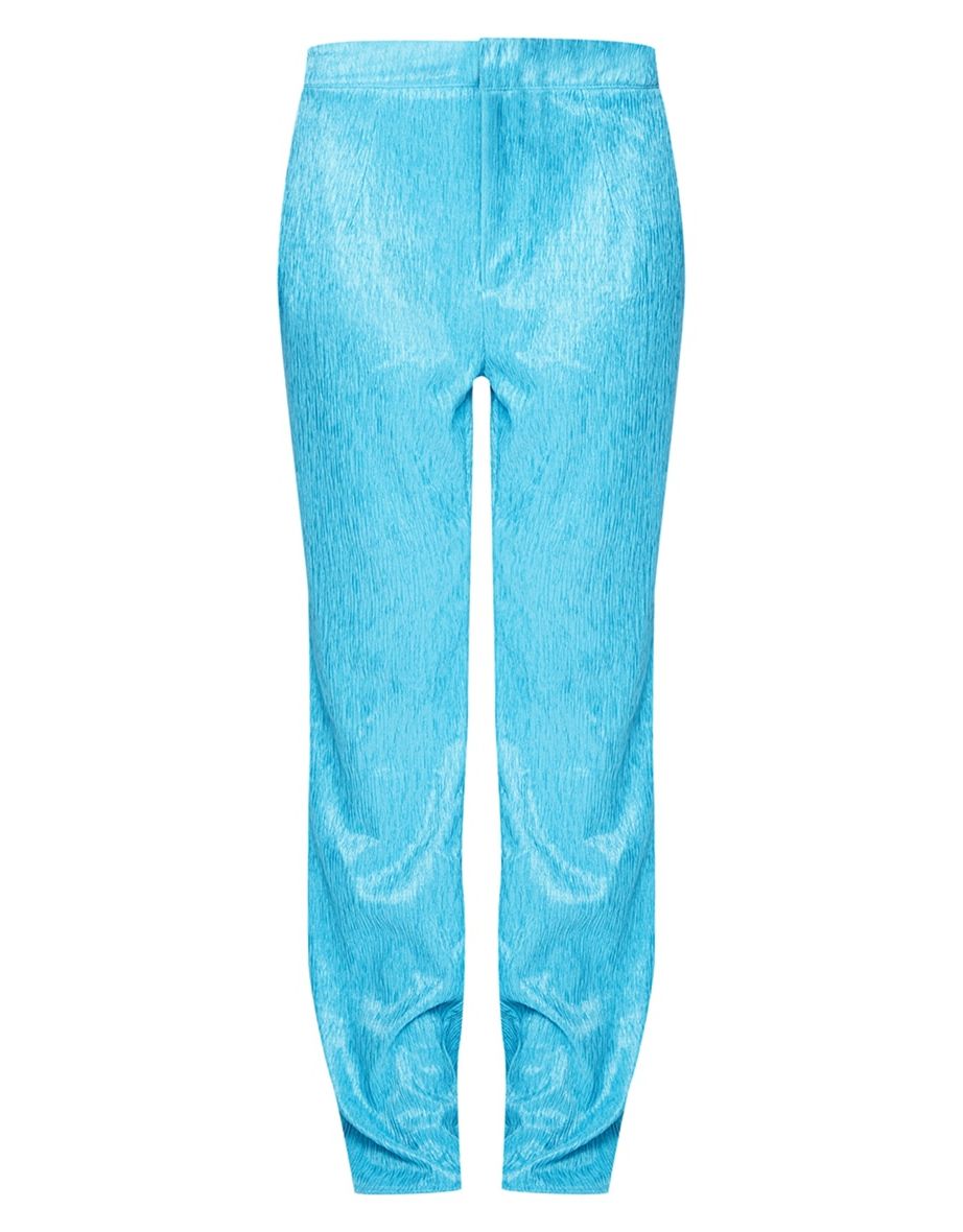 Petite Aqua Blue Tailored Trousers - 4