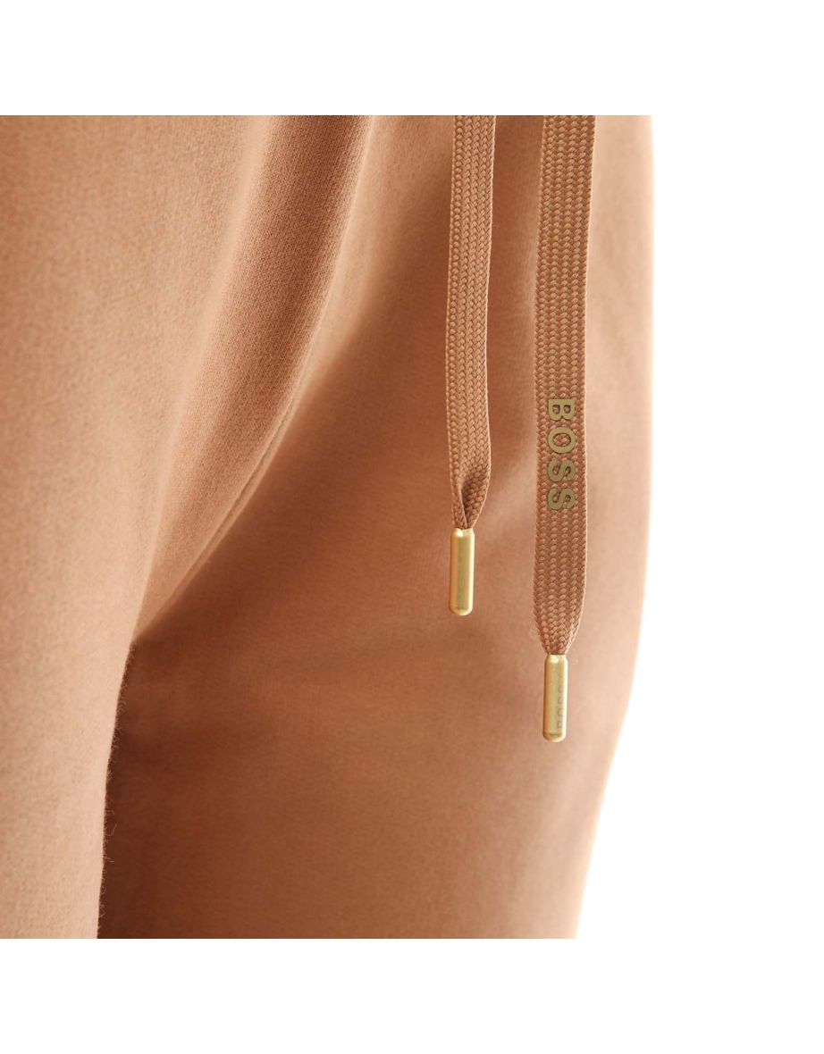 Women's Hugo Boss Emayla Cotton Pants in Brown - 3