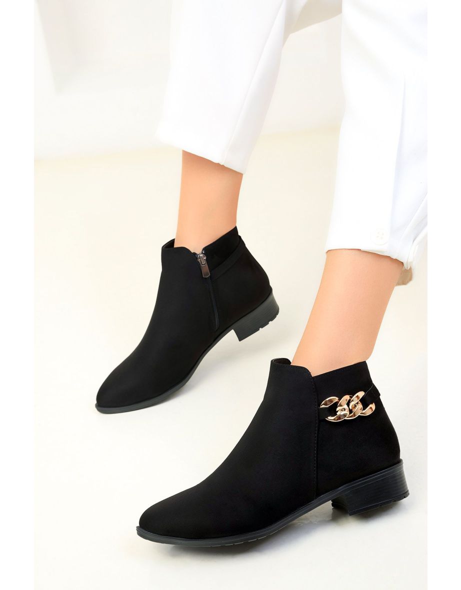 Black Suede Women's Boots & Booties - 9