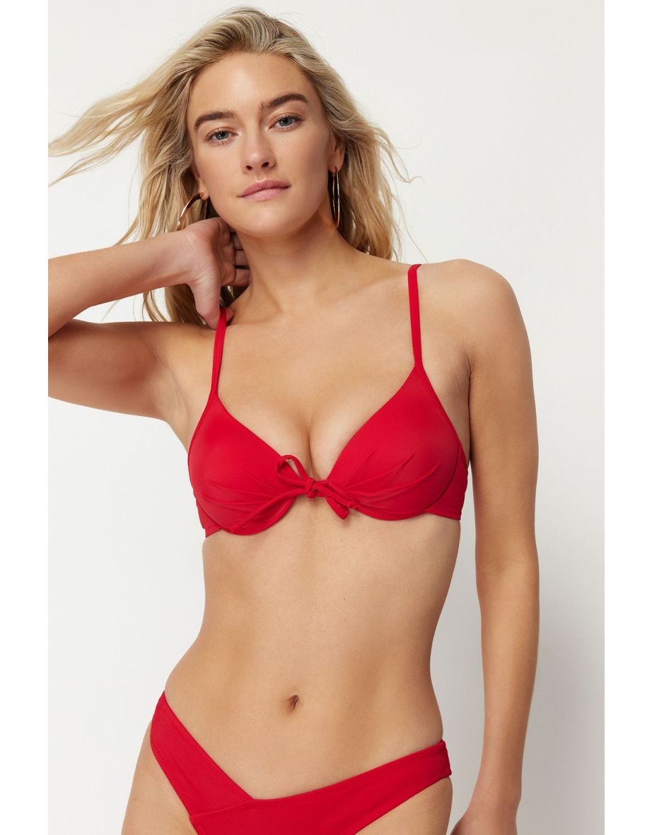 Bikini Top - Red - Plain