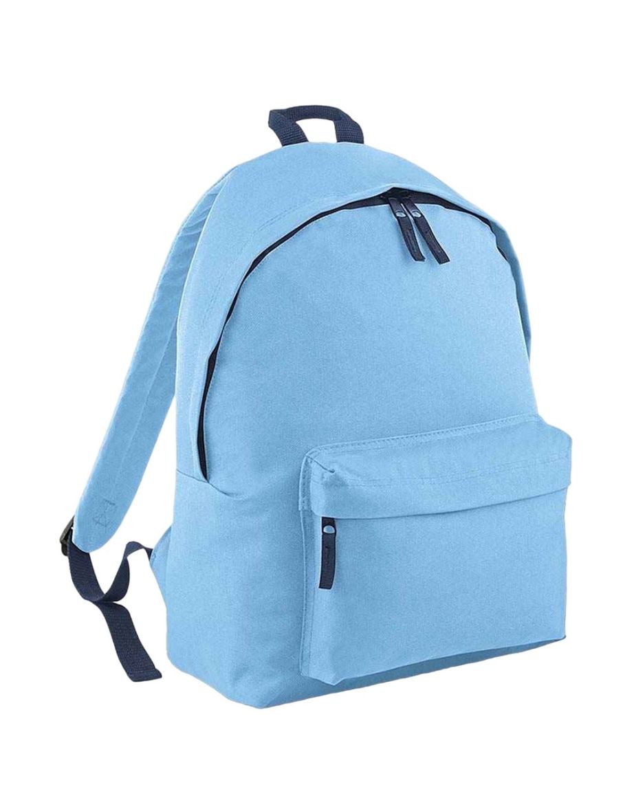 Bagbase Original Plain Backpack - Sky Blue/French Navy