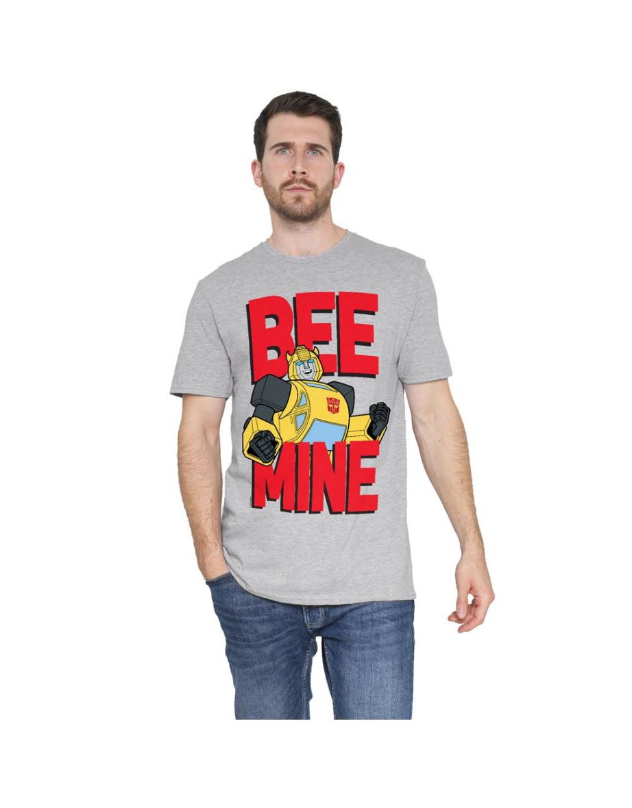 Transformers Mens Bee Mine Bumblebee T-Shirt - Sport Heather