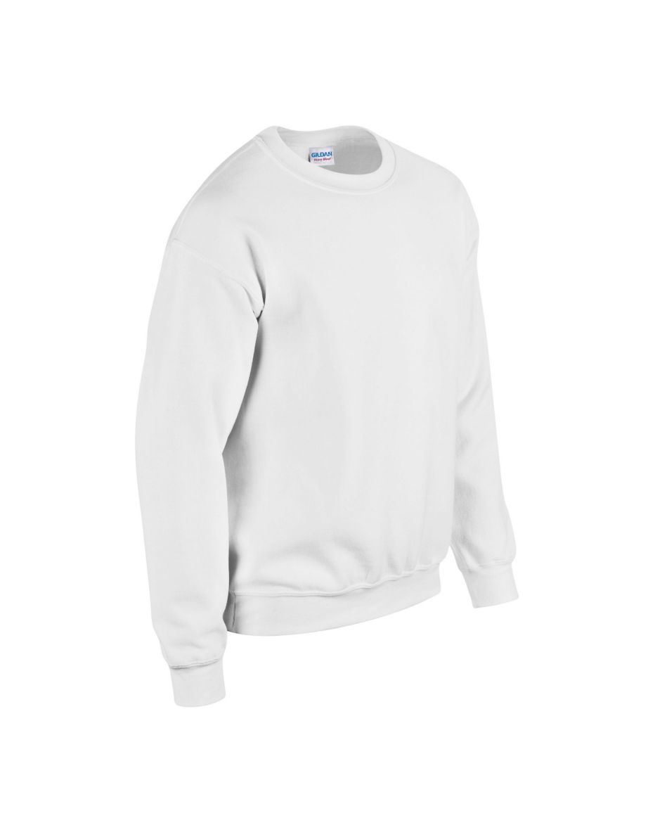 Gildan Mens Heavy Blend Sweatshirt - White - 2
