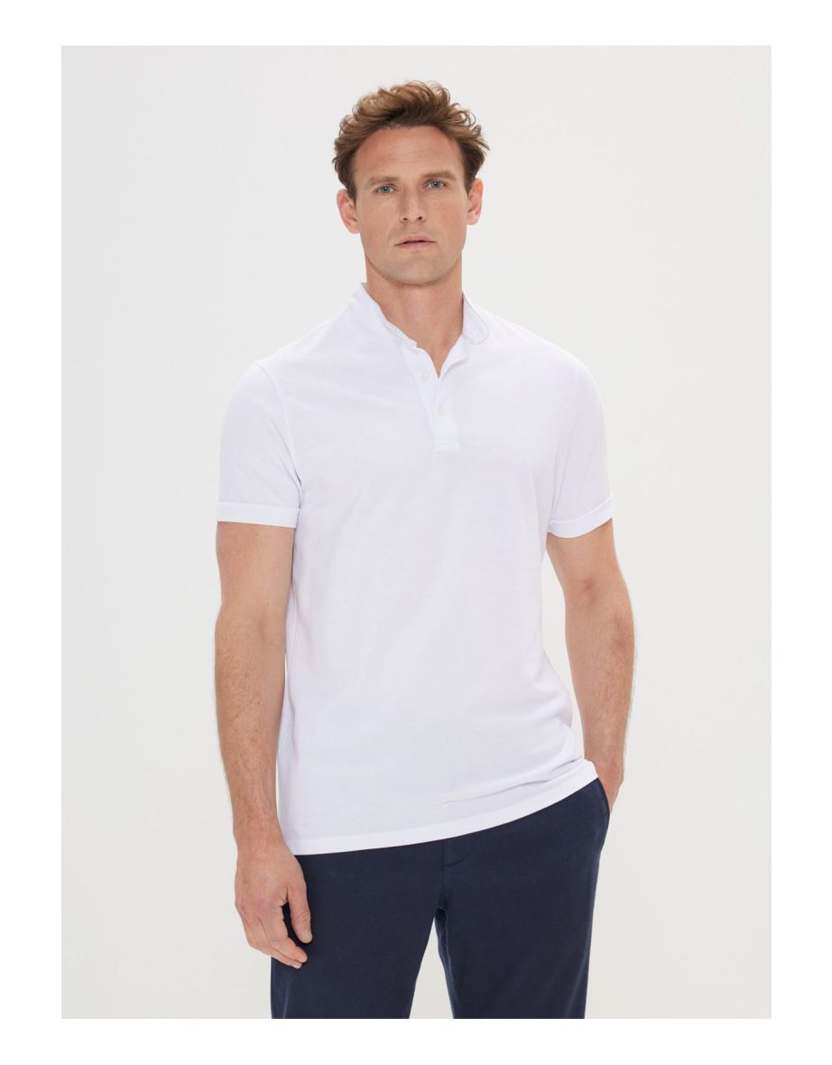 Altıny Yıldız Classics Men's White T-Shirt