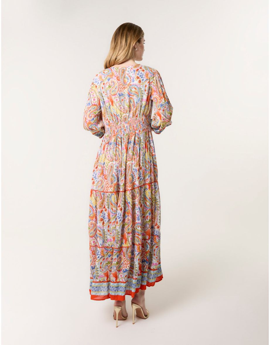 Paisley Tiered Maxi Dress - 3