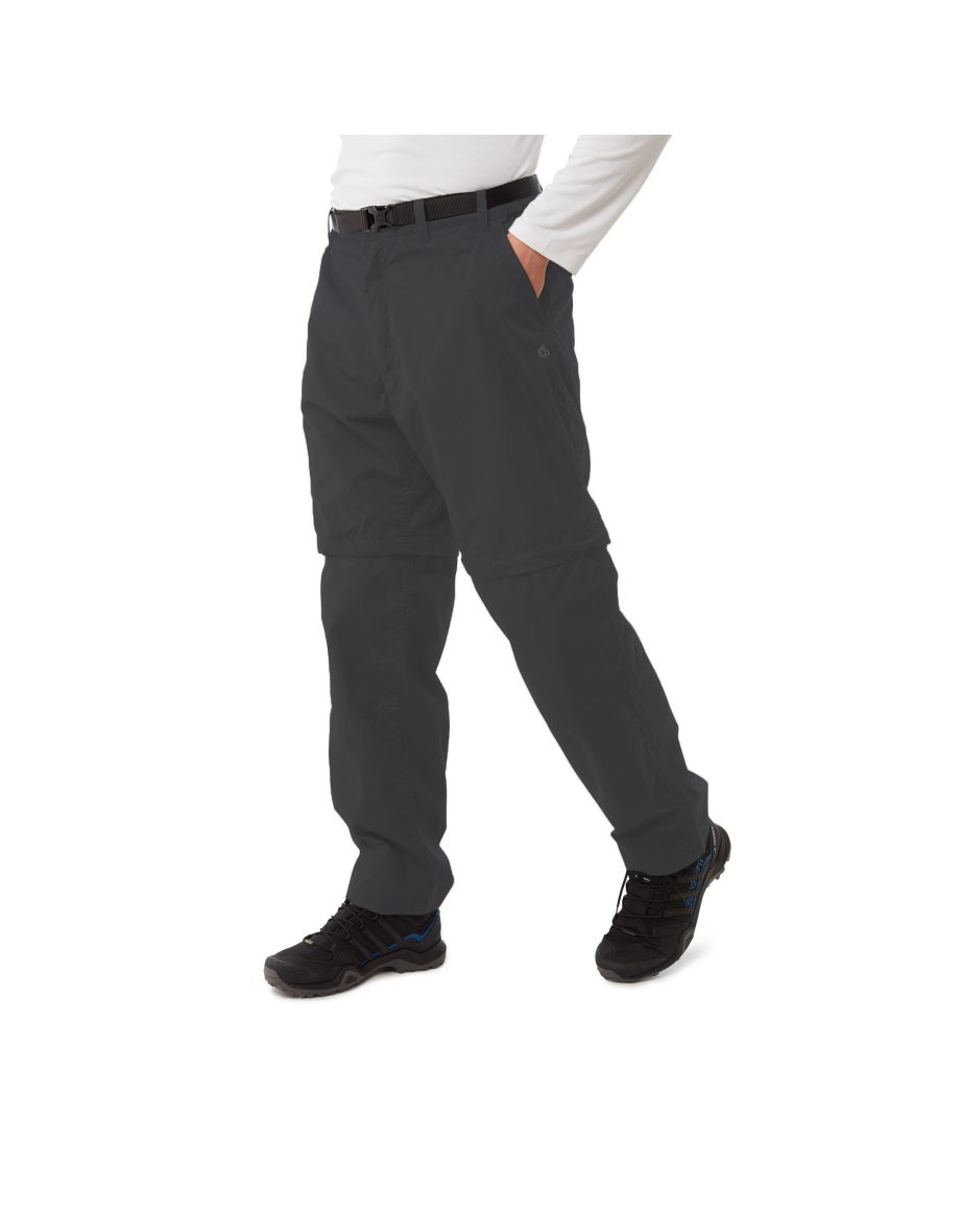 Craghoppers Mens Expert Kiwi Tailored Cargo Trousers - Carbon Grey - 1