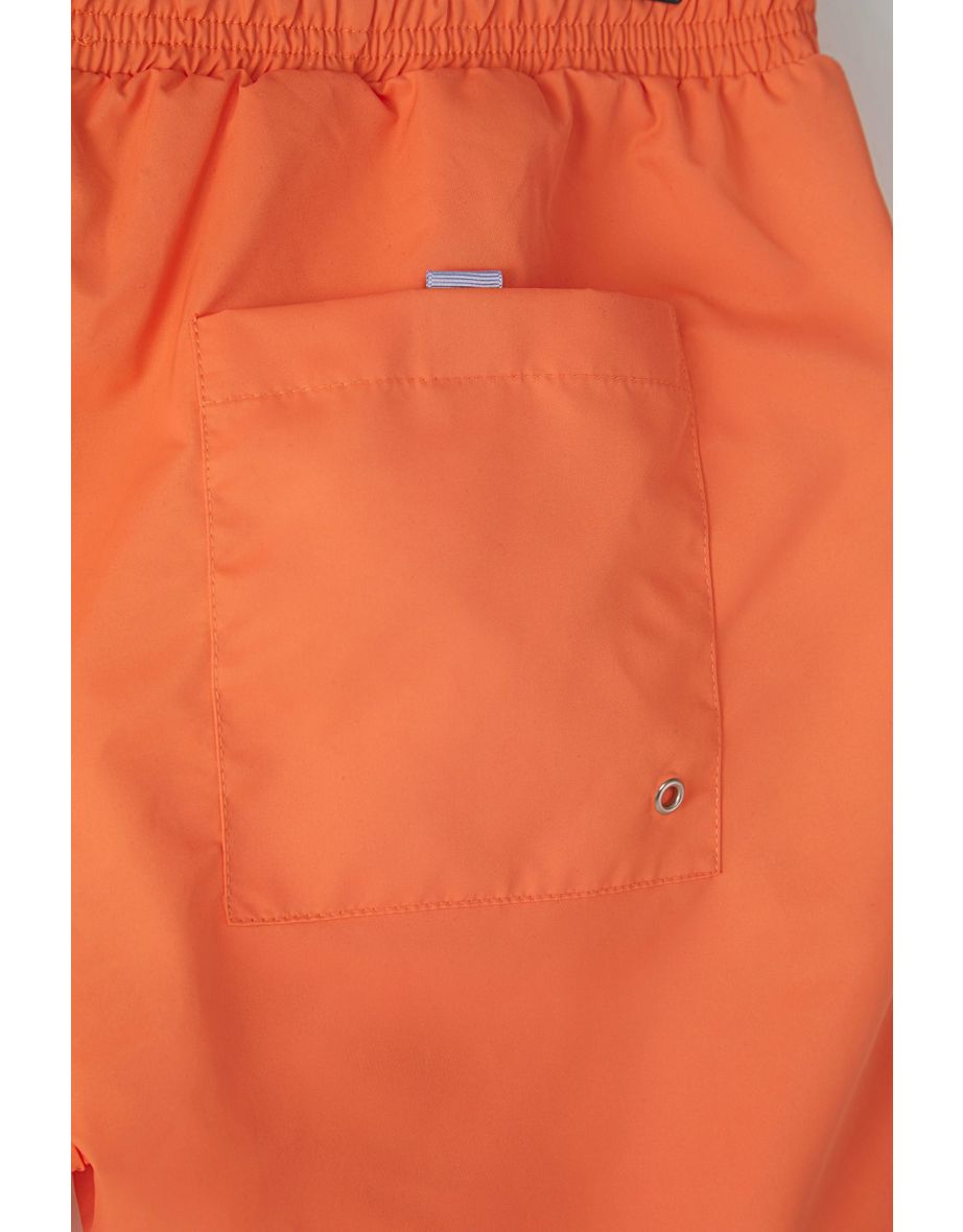 Light Orange Basic Standard Size Swimsuit Swim Shorts - 5
