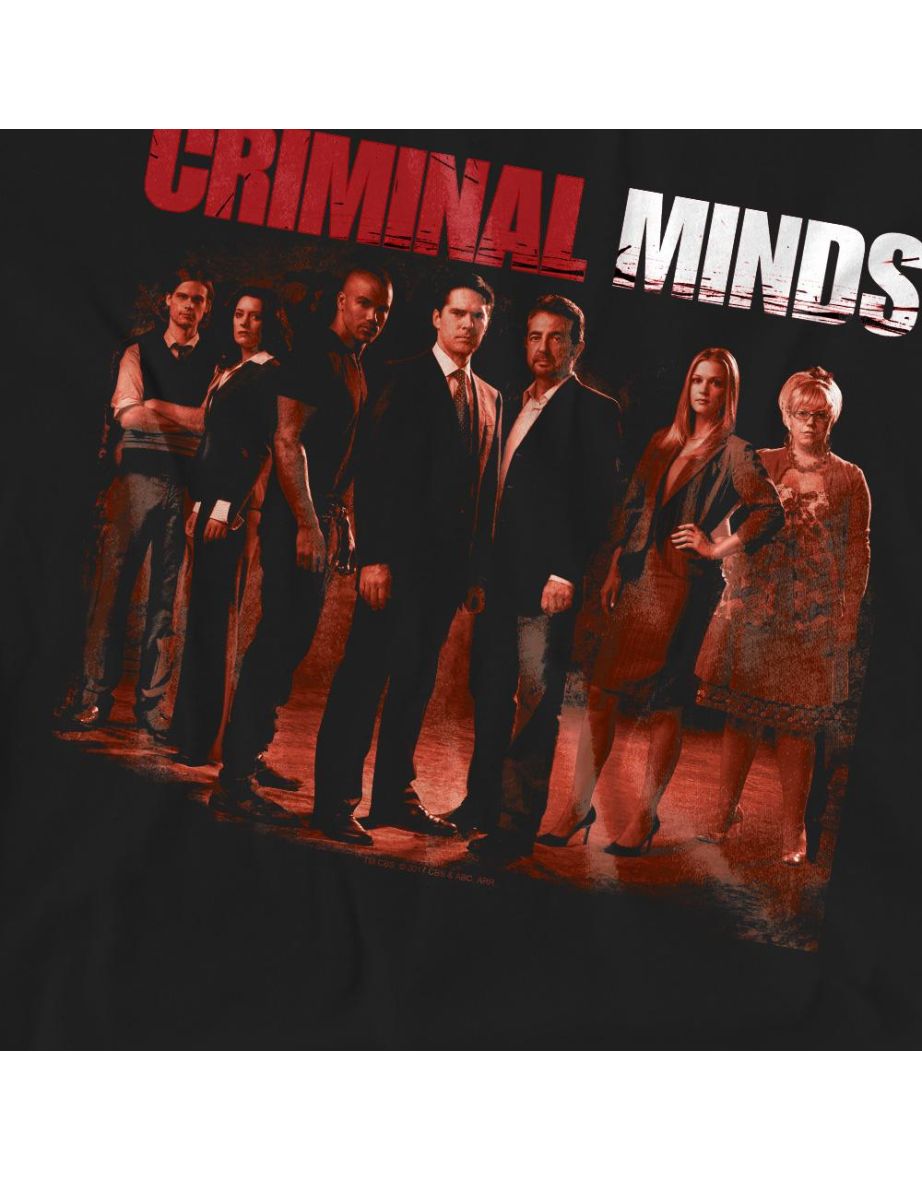 Criminal Minds Unisex Adult The Crew T-Shirt - Black - 3