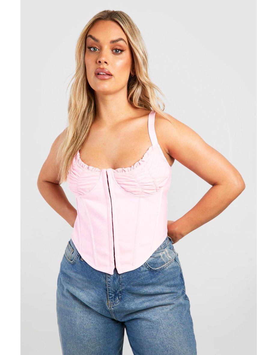 Ruched Cup Bandage Corset Top