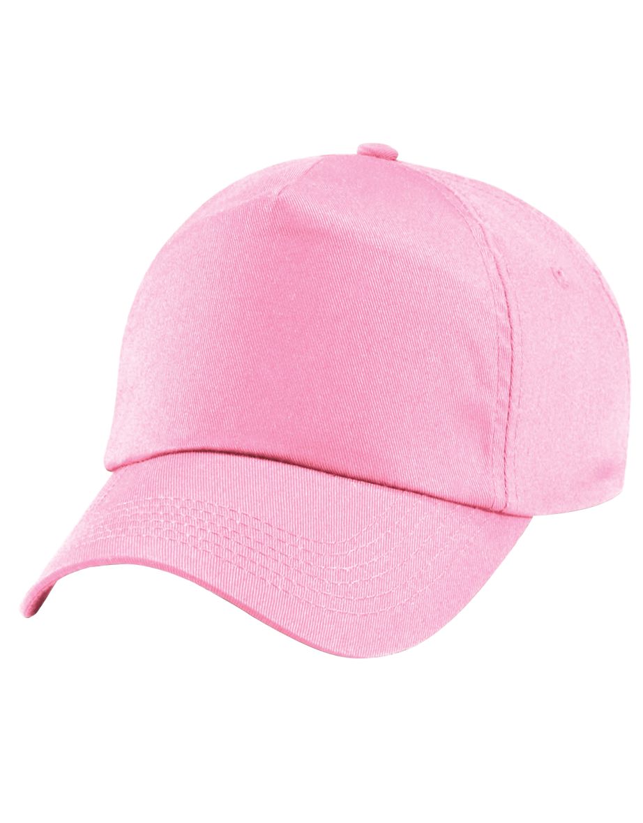 Beechfield Unisex Plain Original 5 Panel Baseball Cap - Classic Pink - 2