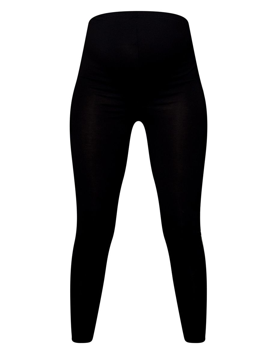 Maternity Black Basic Jersey Flared Trousers - 4