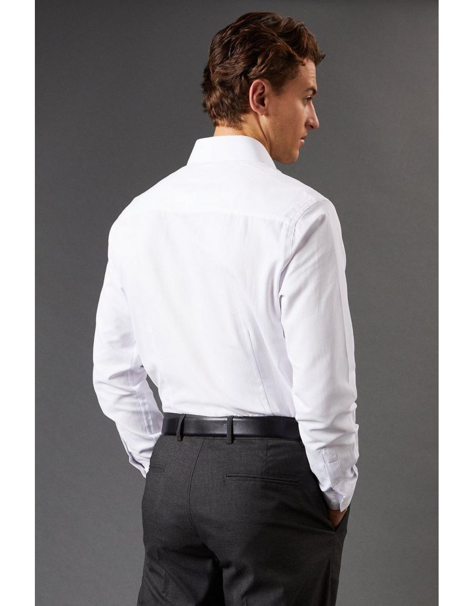 Easy Iron Cavalry Twill Slim Fit Shirt - 3