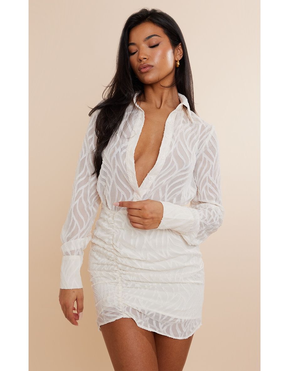 Cream button up dress on sale