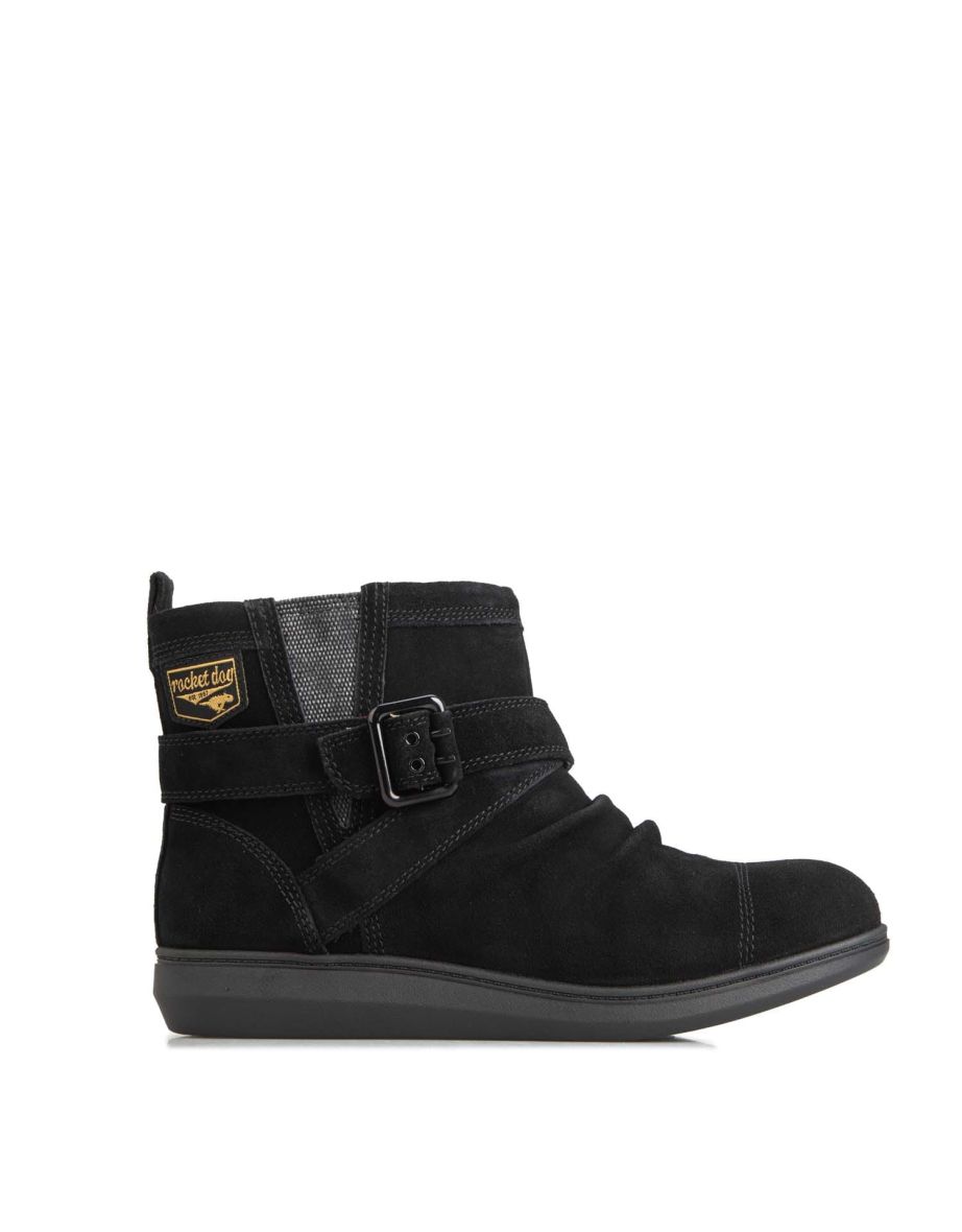 Women's Rocket Dog Mint Suede Ankle Boots in Black