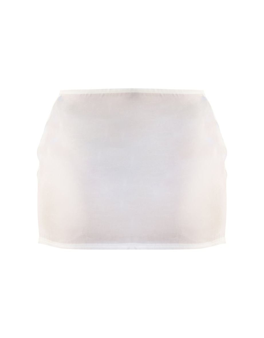 White Sheer Micro Mini Skirt - 5