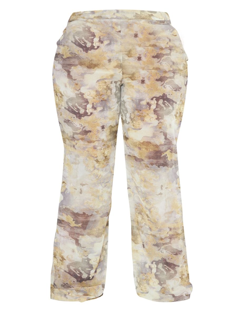 Plus Stone Camo Print Beach Flares - 3
