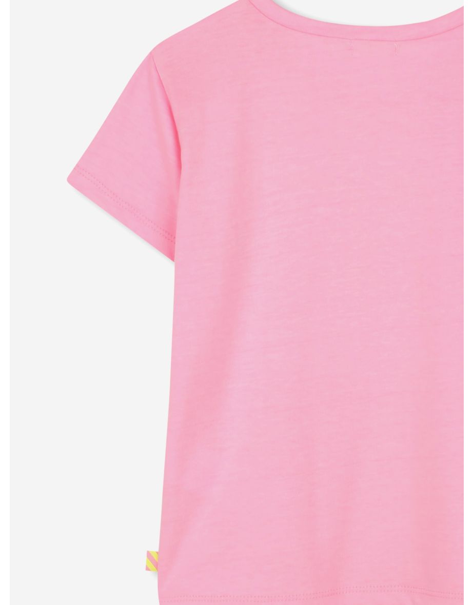Girls Sequin Animals T-Shirt in Pink - 3