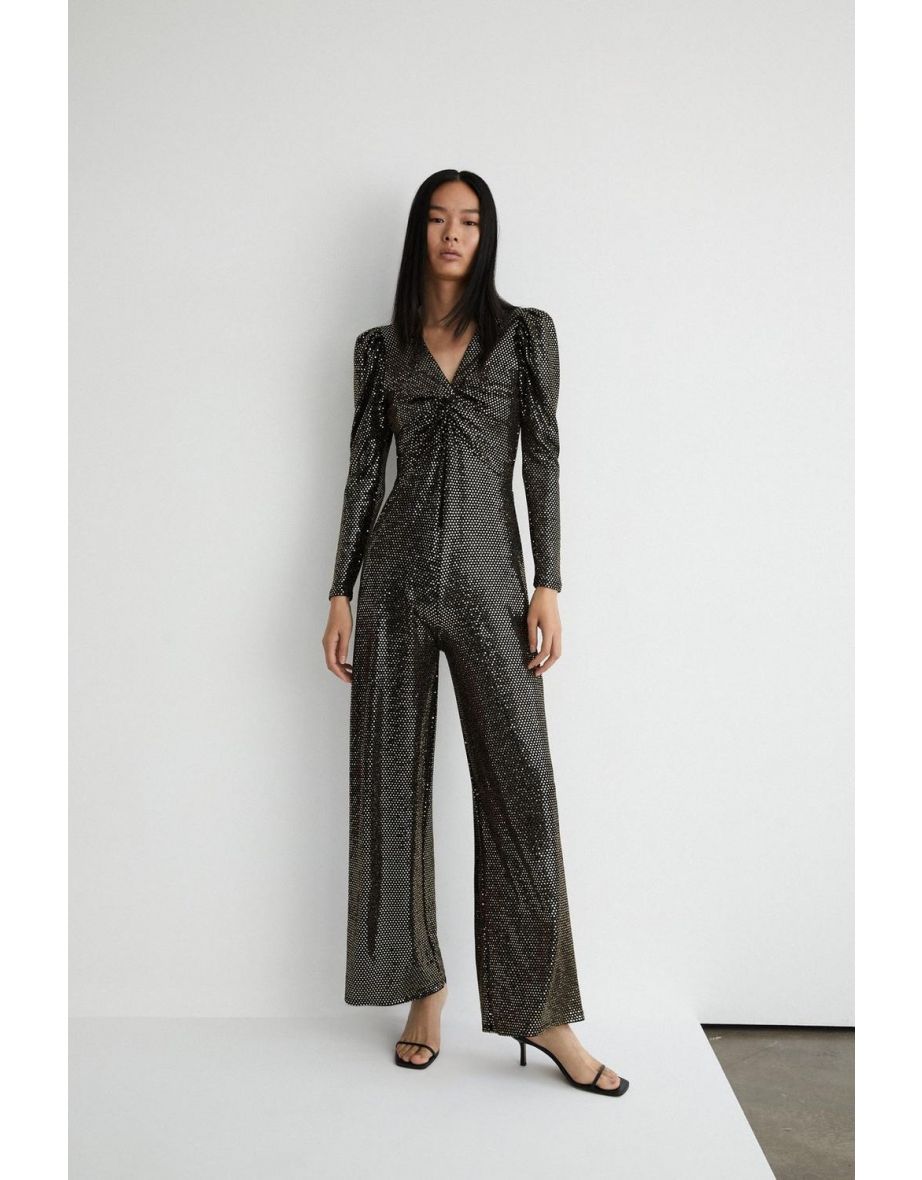 Warehouse Wide Leg Jumpsuit