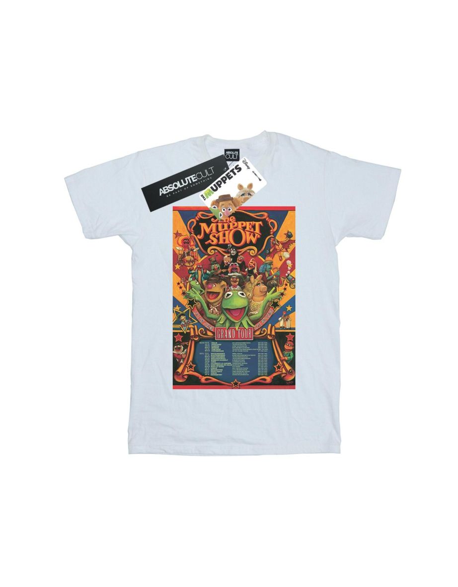 Disney Mens The Muppets The Muppet Show Poster T-Shirt - White